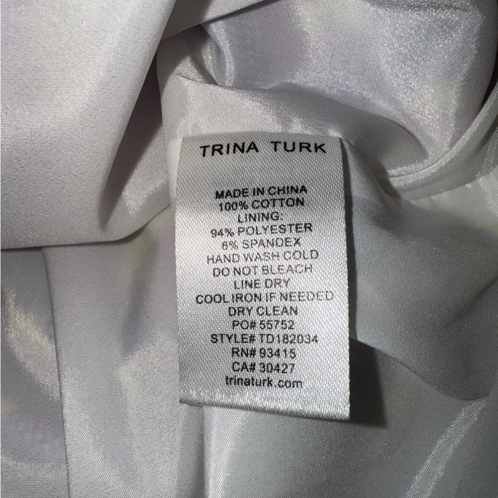 Trina Turk Arboretum floral-print mini shift dress Size 8 Excellent Condition - Picture 11 of 11